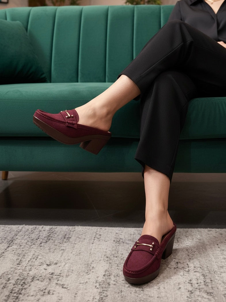 Ladies Casual Moccasins A8500085-MRN